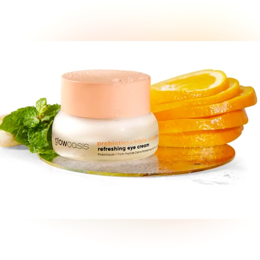 Glowoasis Probiotics + Triple Peptide Refreshing Eye Cream NIB